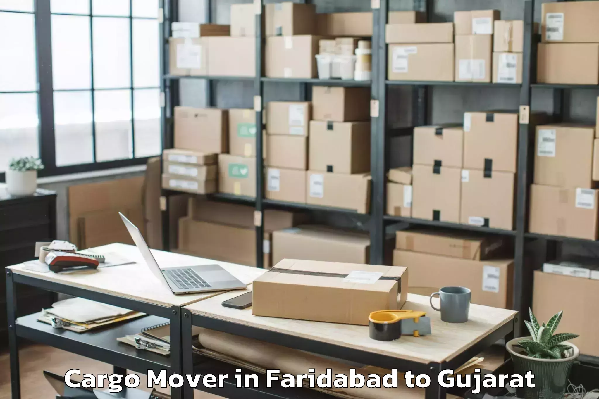 Leading Faridabad to Satlasana Cargo Mover Provider